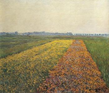 Gustave Caillebotte : The Yellow Fields at Gennevilliers